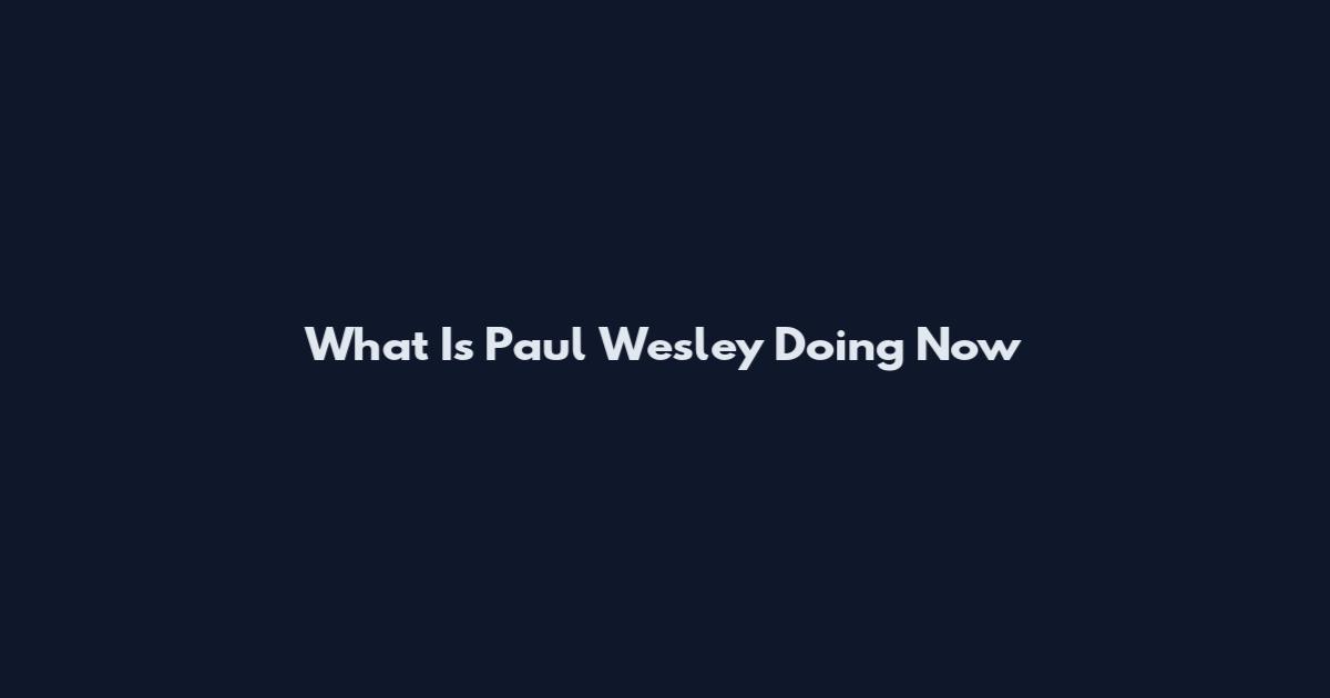 What Is Paul Wesley Doing Now
