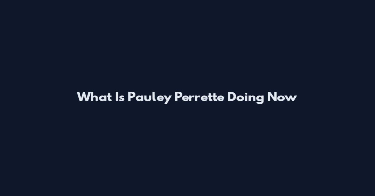 What Is Pauley Perrette Doing Now
