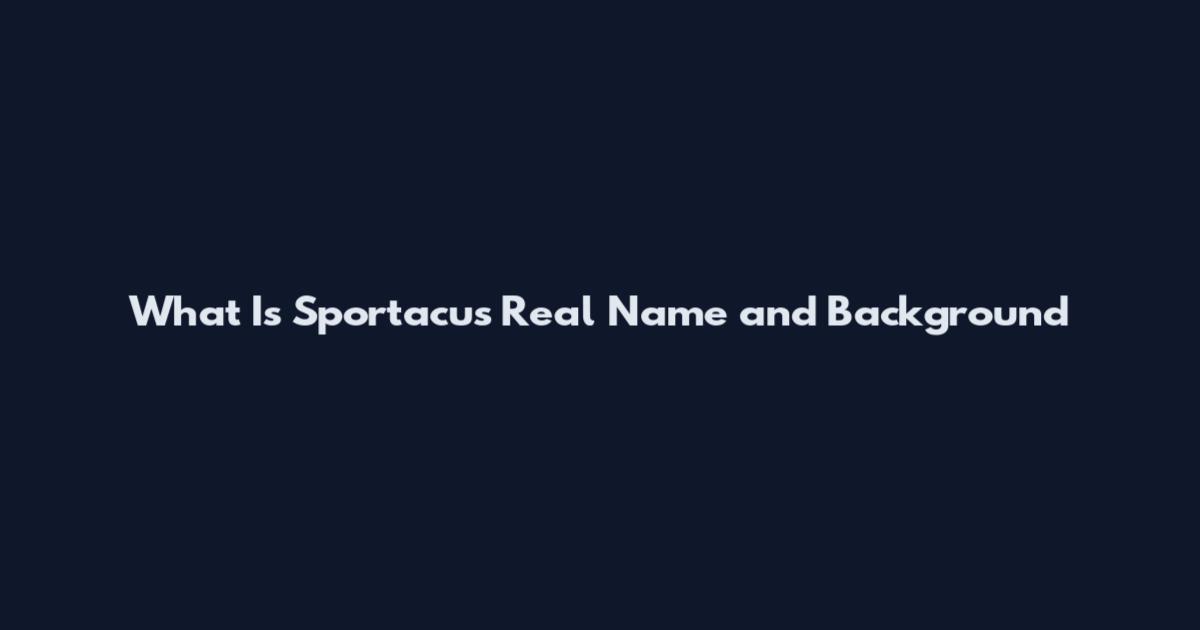What Is Sportacus Real Name and Background
