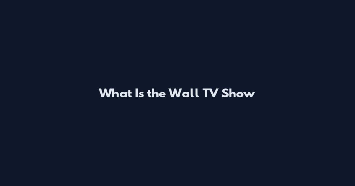 What Is the Wall TV Show