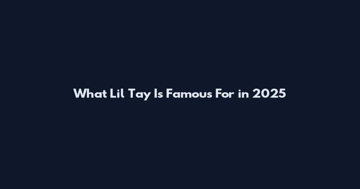 What Lil Tay Is Famous For in 2025