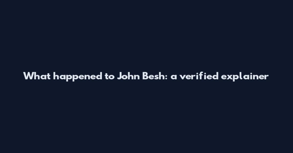 What happened to John Besh: a verified explainer