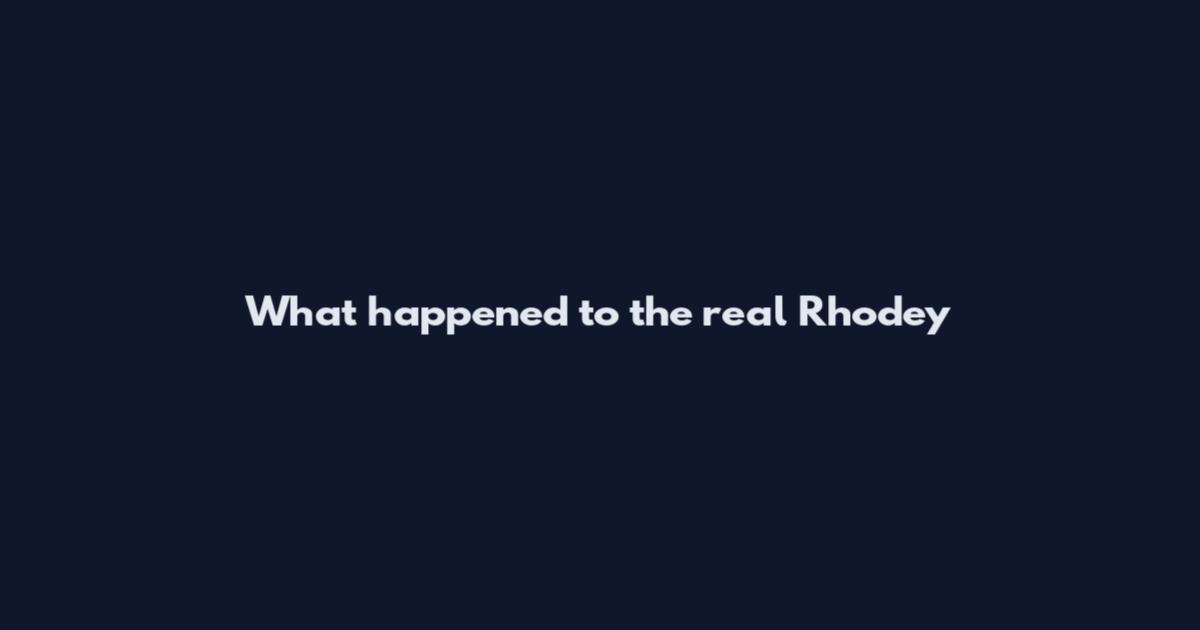 What happened to the real Rhodey