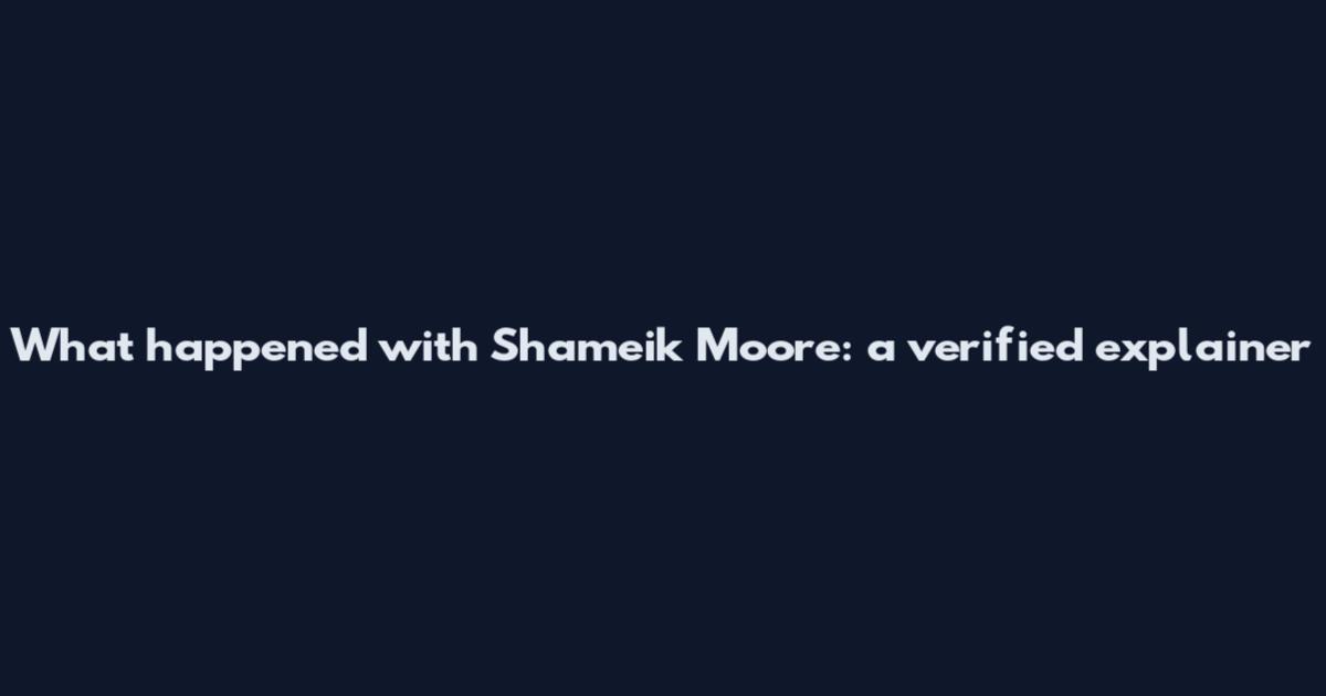 What happened with Shameik Moore: a verified explainer