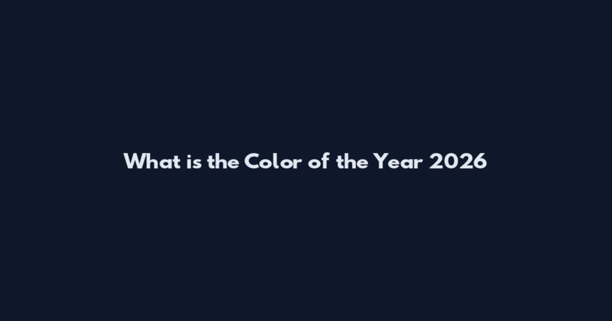 What is the Color of the Year 2026