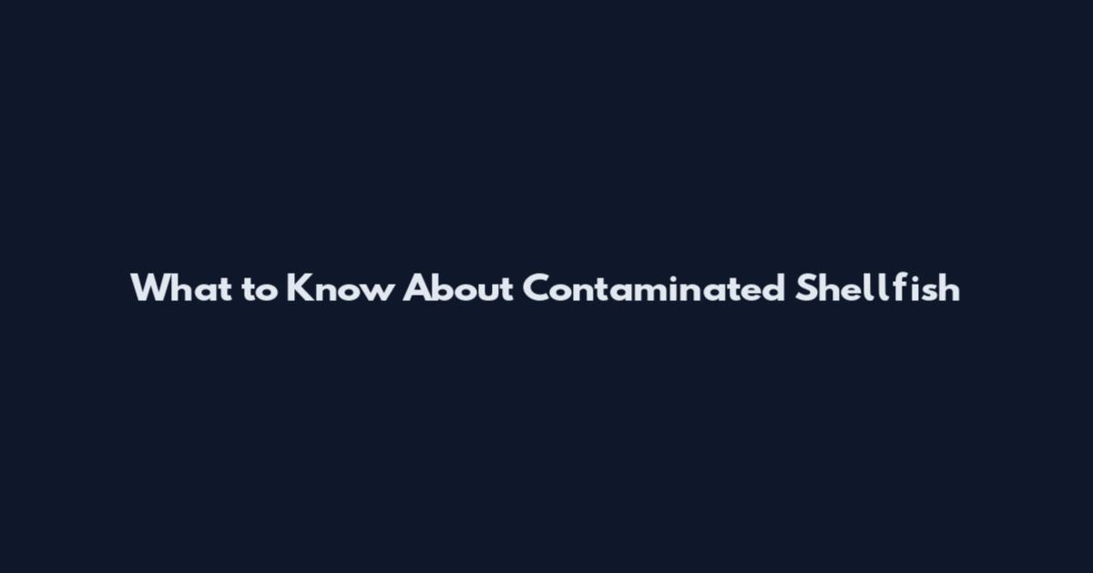 What to Know About Contaminated Shellfish