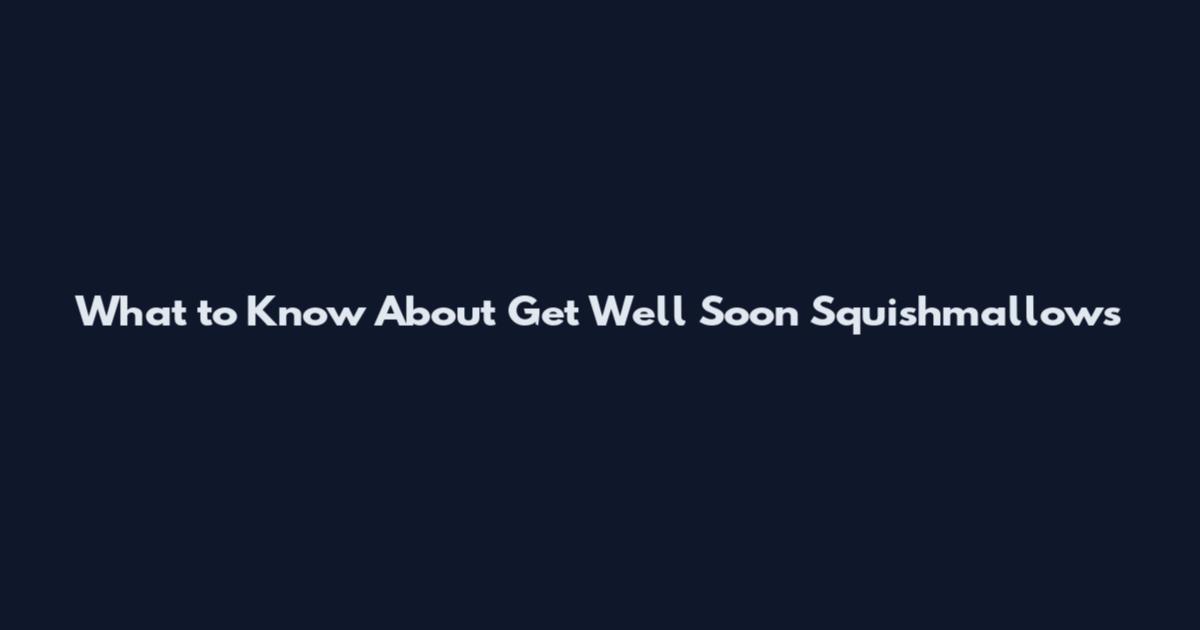 What to Know About Get Well Soon Squishmallows
