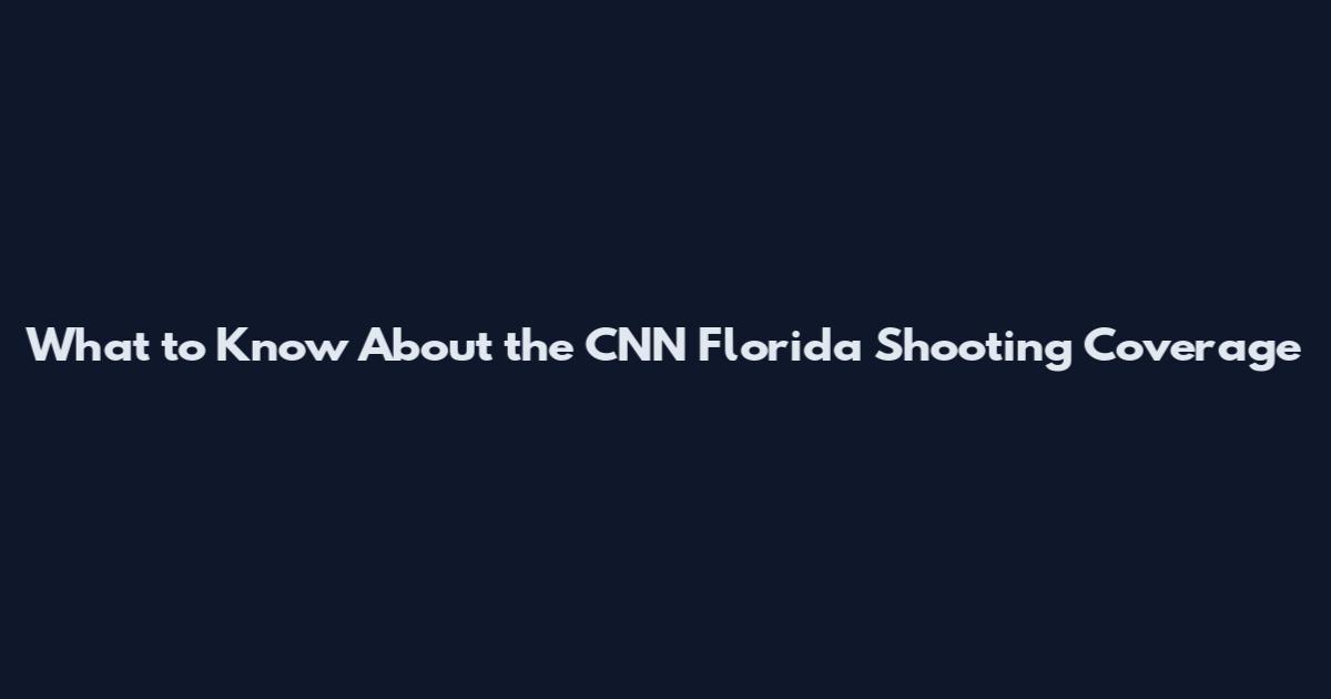 What to Know About the CNN Florida Shooting Coverage