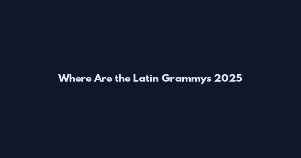 Where Are the Latin Grammys 2025