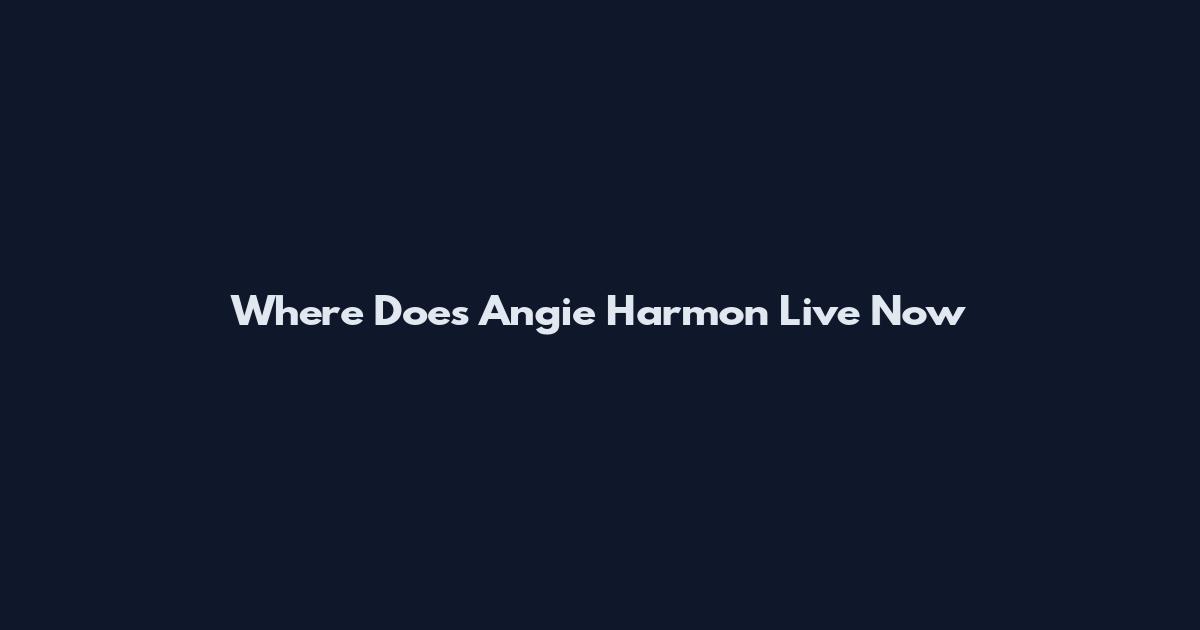 Where Does Angie Harmon Live Now