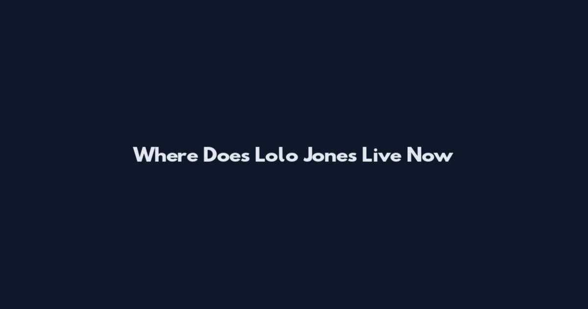 Where Does Lolo Jones Live Now