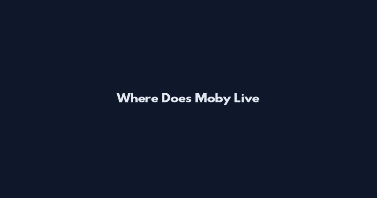 Where Does Moby Live