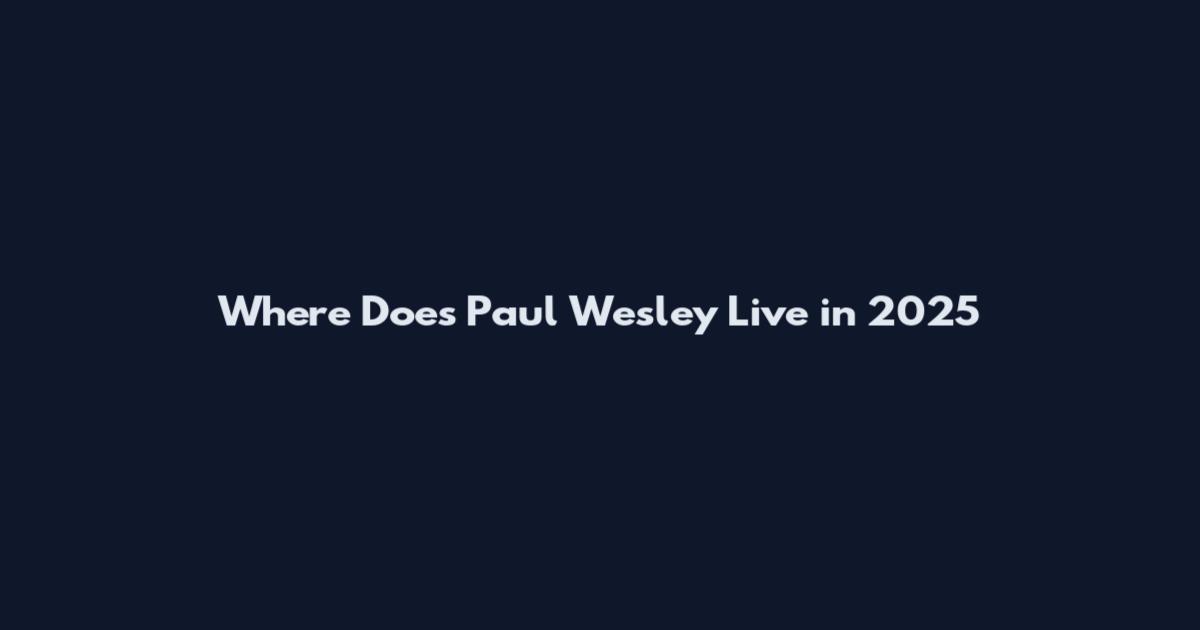 Where Does Paul Wesley Live in 2025