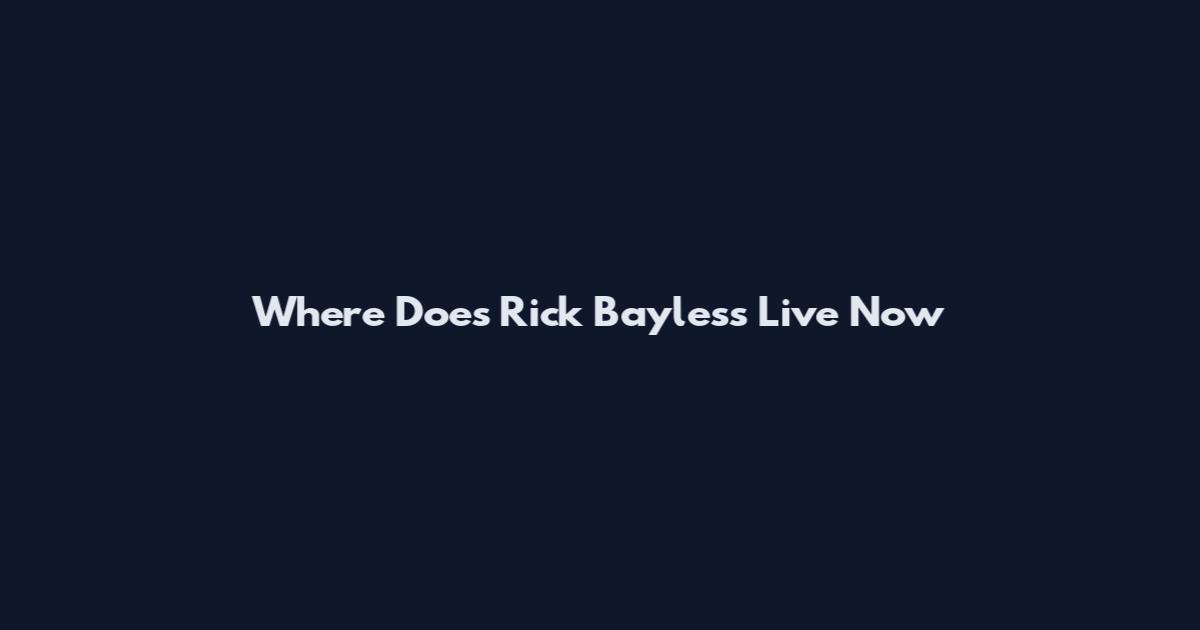Where Does Rick Bayless Live Now