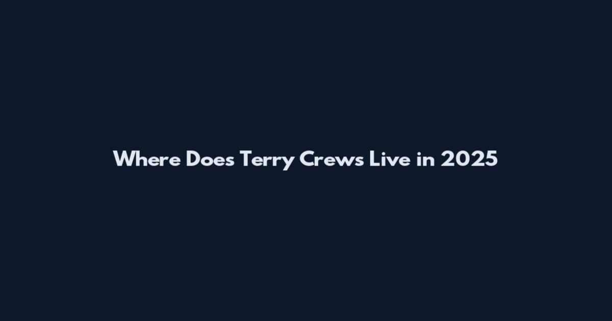 Where Does Terry Crews Live in 2025