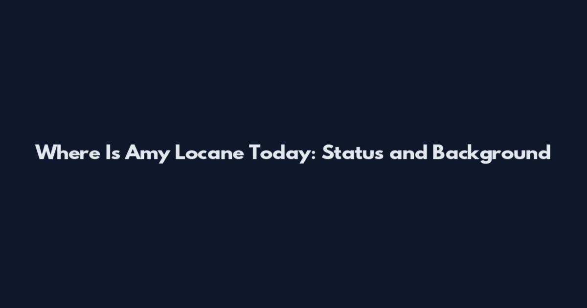 Where Is Amy Locane Today: Status and Background