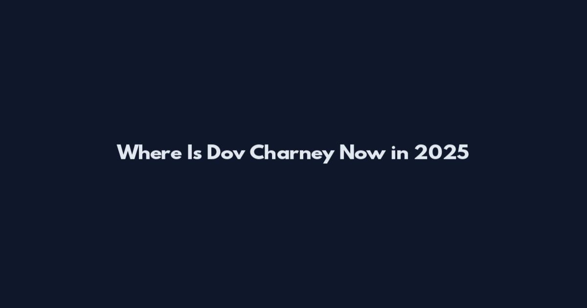 Where Is Dov Charney Now in 2025
