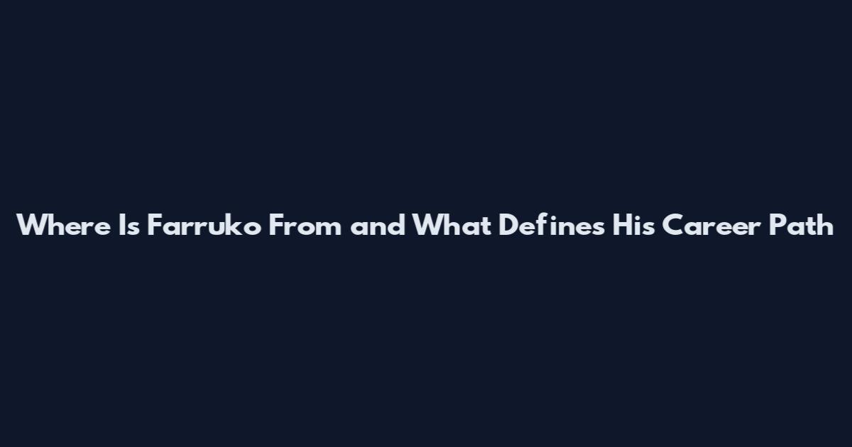 Where Is Farruko From and What Defines His Career Path