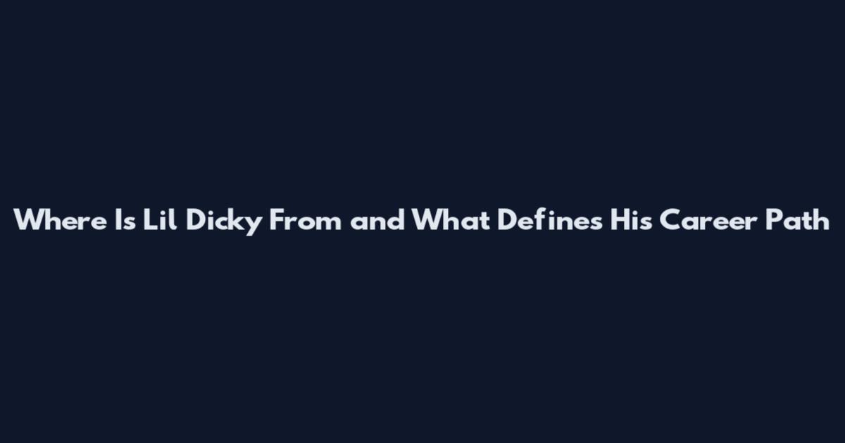 Where Is Lil Dicky From and What Defines His Career Path