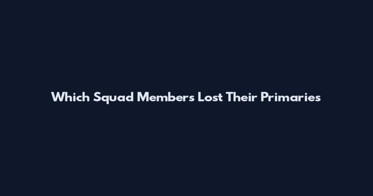 Which Squad Members Lost Their Primaries
