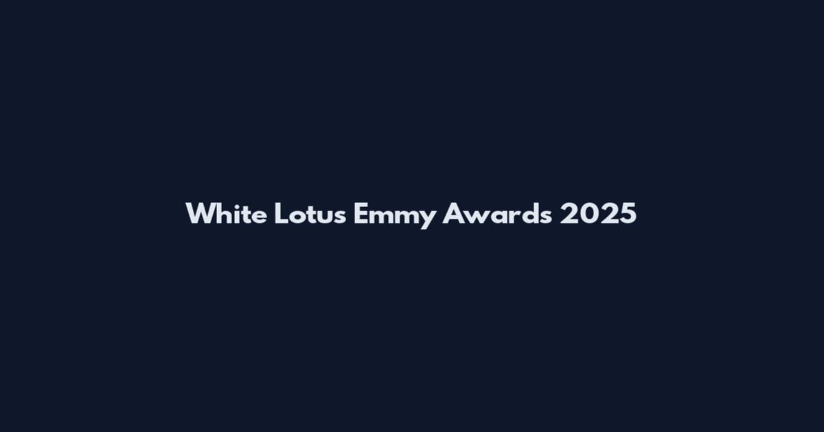 White Lotus Emmy Awards 2025