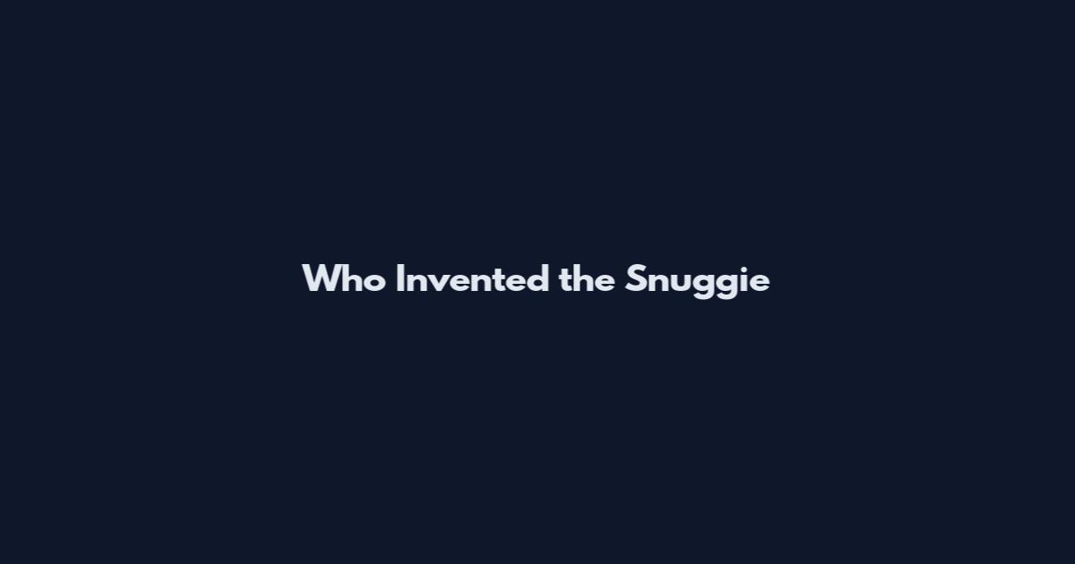 Who Invented the Snuggie