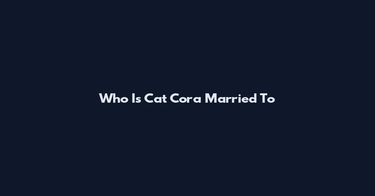 Who Is Cat Cora Married To