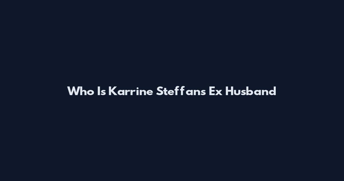 Who Is Karrine Steffans Ex Husband