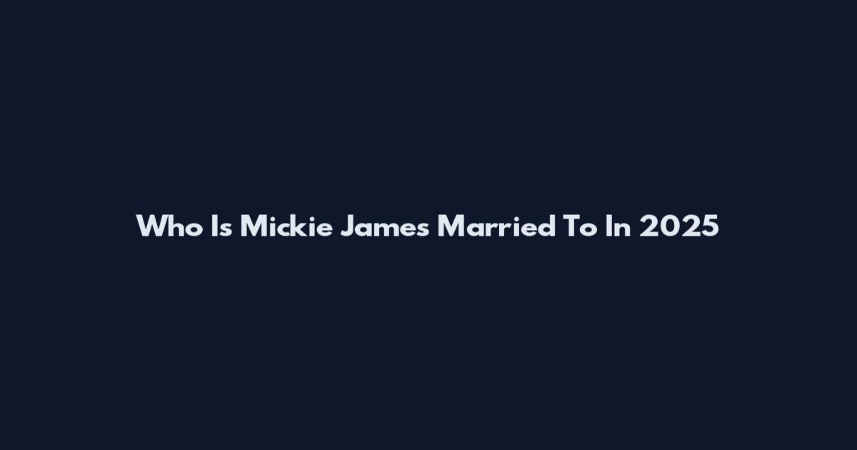 Who Is Mickie James Married To In 2025