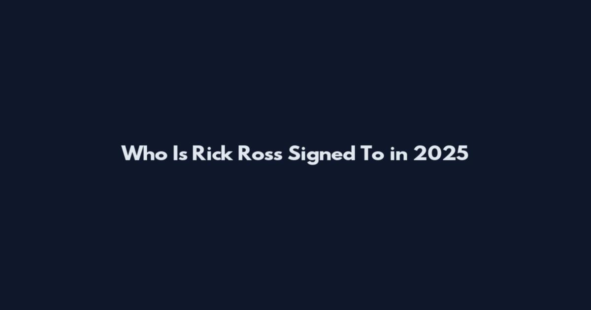 Who Is Rick Ross Signed To in 2025