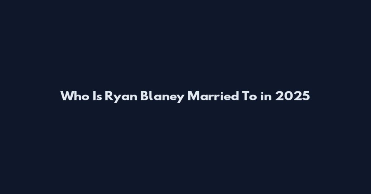 Who Is Ryan Blaney Married To in 2025