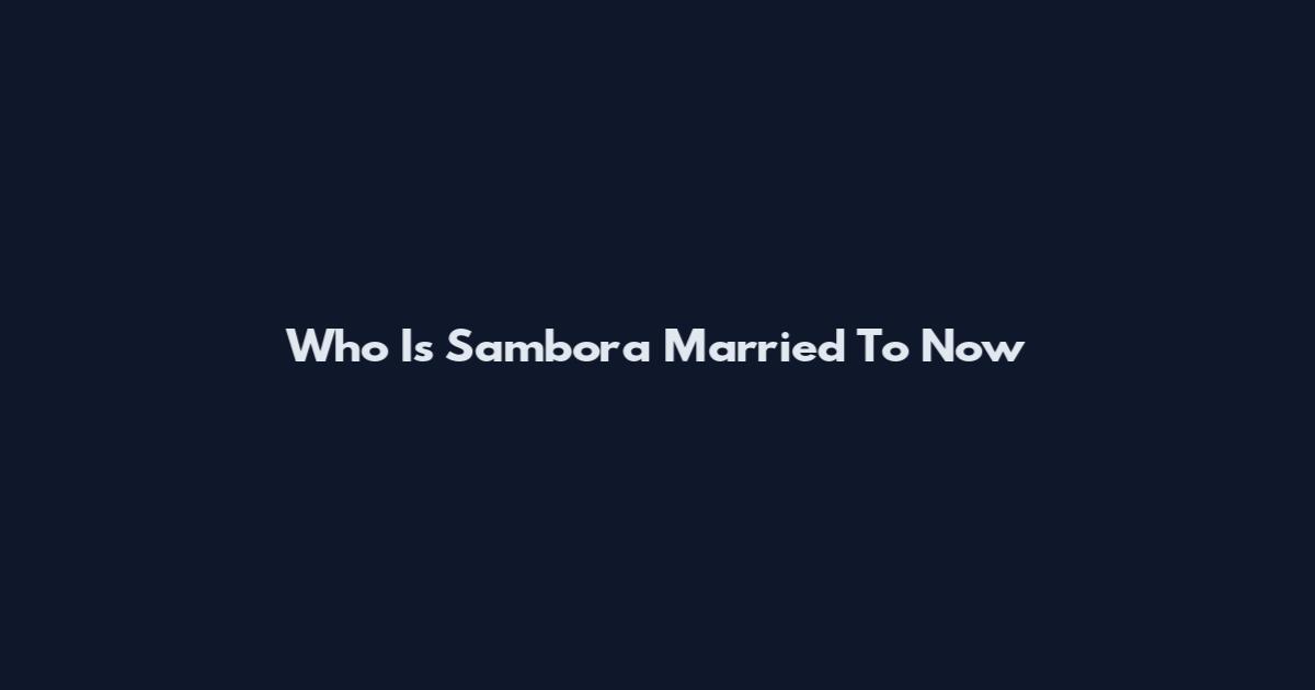 Who Is Sambora Married To Now