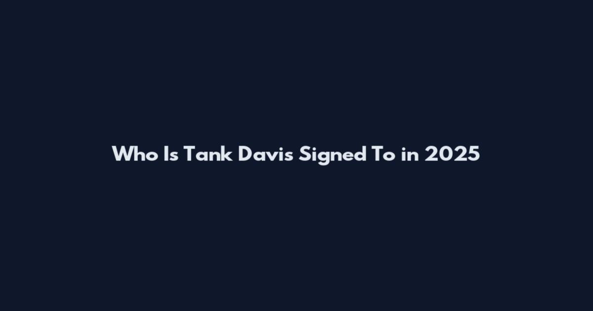 Who Is Tank Davis Signed To in 2025