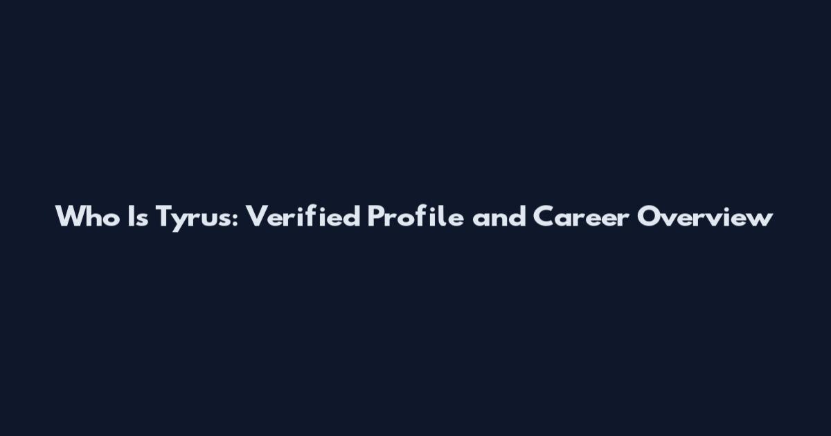 Who Is Tyrus: Verified Profile and Career Overview