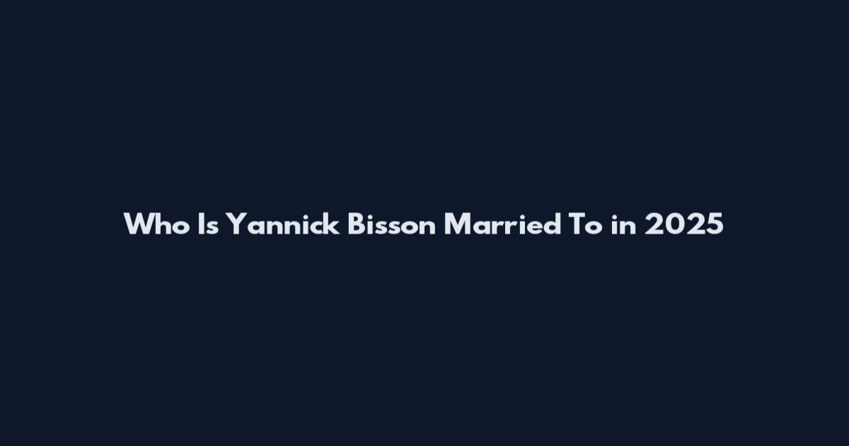 Who Is Yannick Bisson Married To in 2025