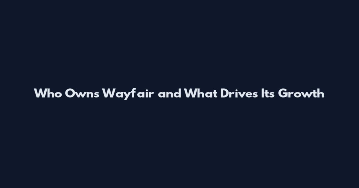 Who Owns Wayfair and What Drives Its Growth
