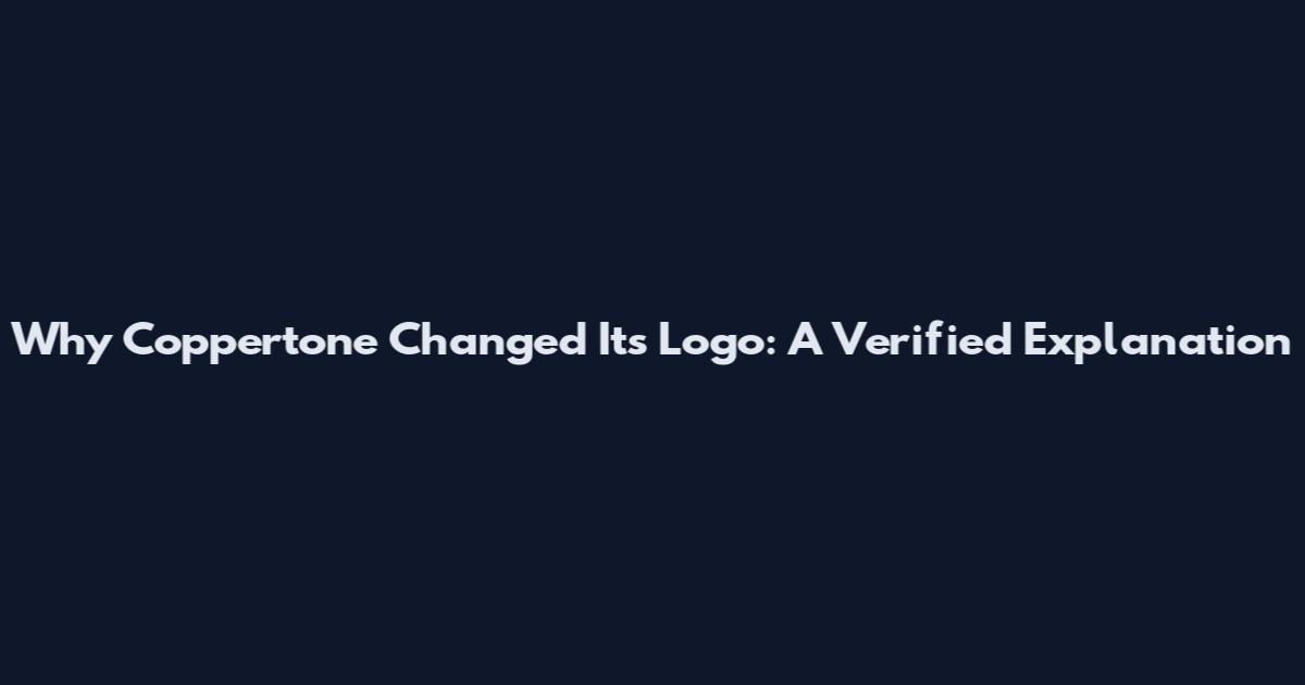 Why Coppertone Changed Its Logo: A Verified Explanation