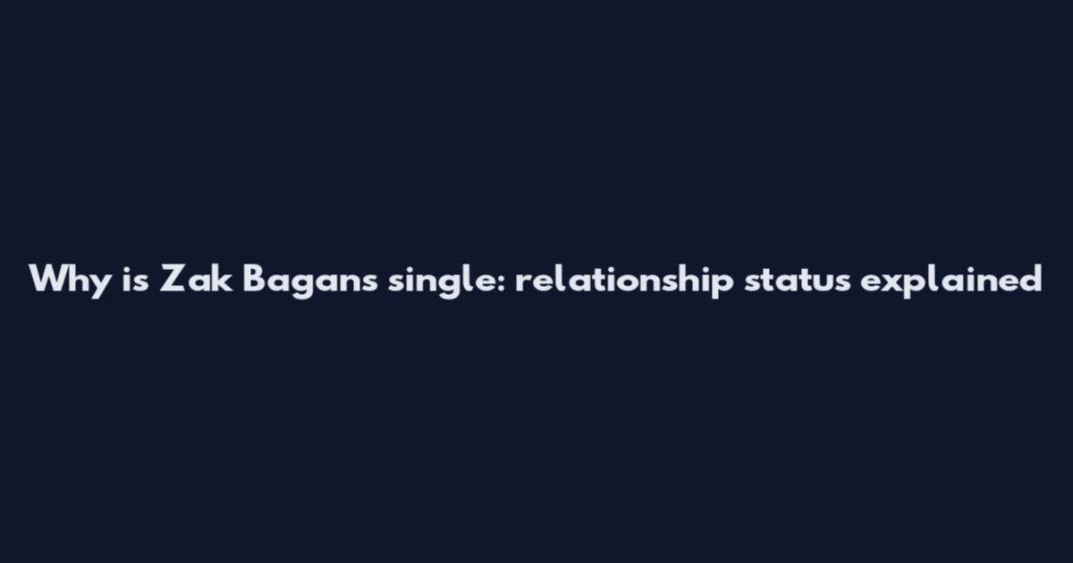 Why is Zak Bagans single: relationship status explained