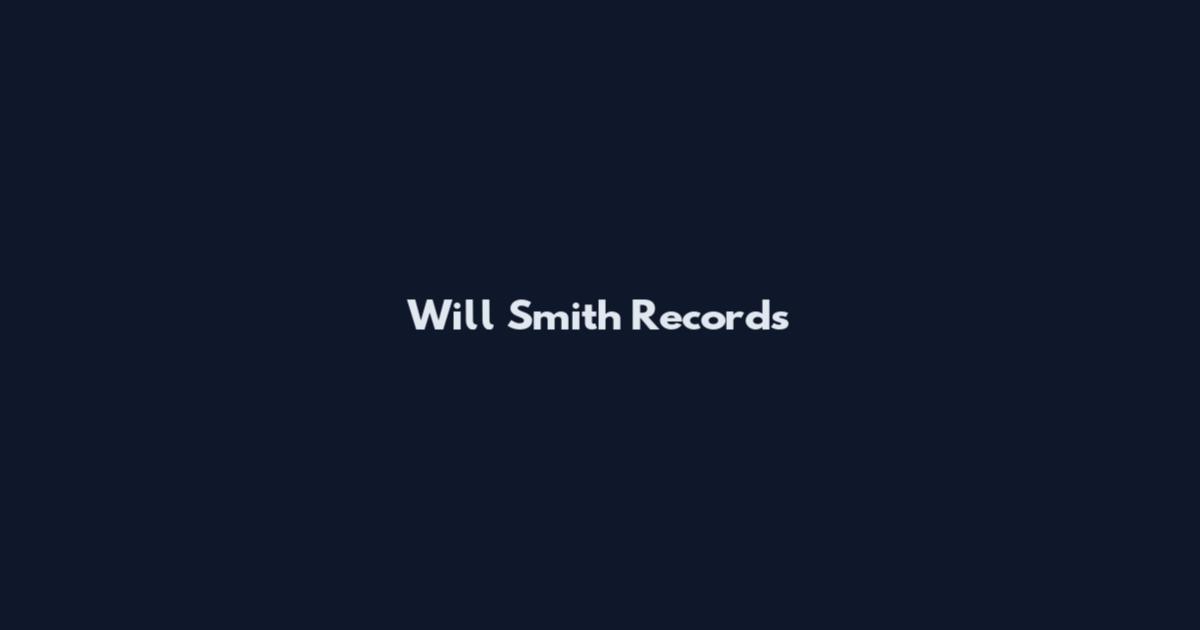 Will Smith Records