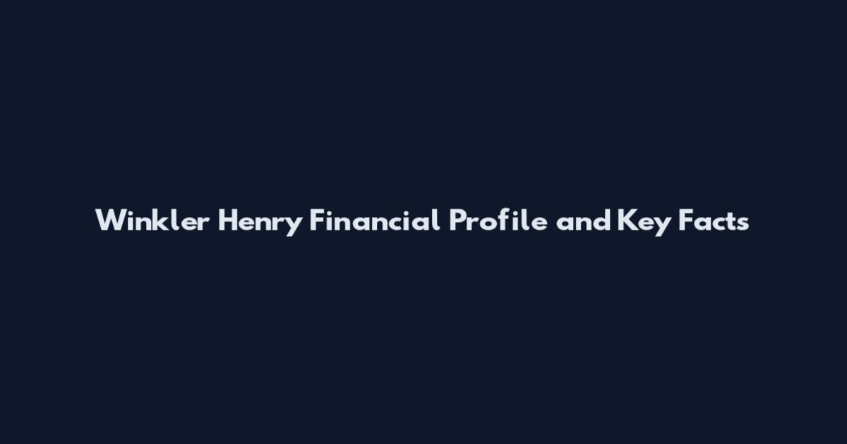 Winkler Henry Financial Profile and Key Facts
