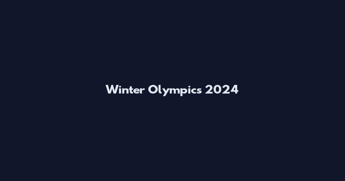 Winter Olympics 2024
