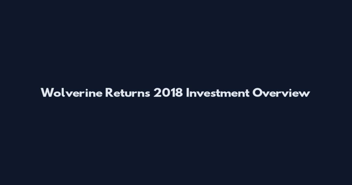 Wolverine Returns 2018 Investment Overview