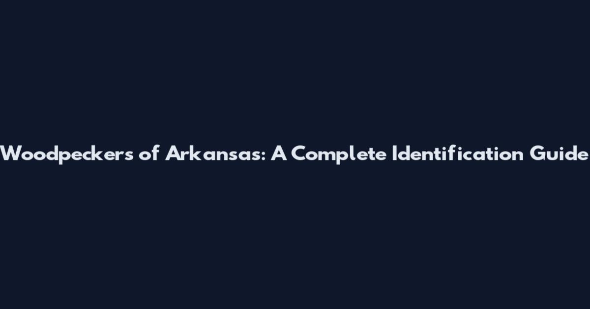 Woodpeckers of Arkansas: A Complete Identification Guide