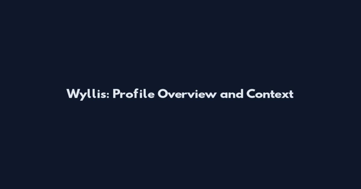 Wyllis: Profile Overview and Context