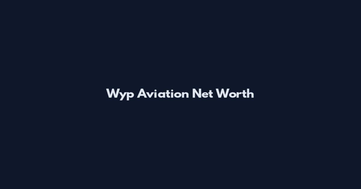 Wyp Aviation Net Worth
