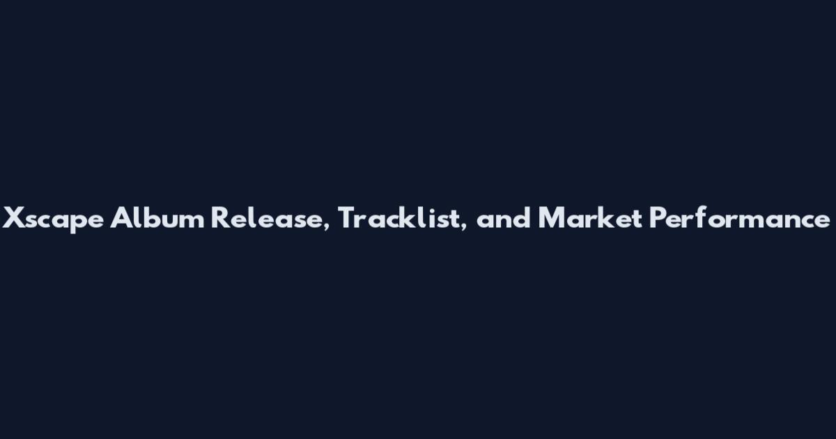 Xscape Album Release, Tracklist, and Market Performance