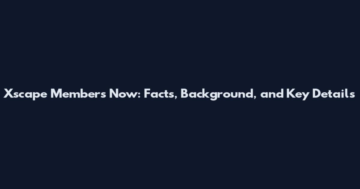 Xscape Members Now: Facts, Background, and Key Details