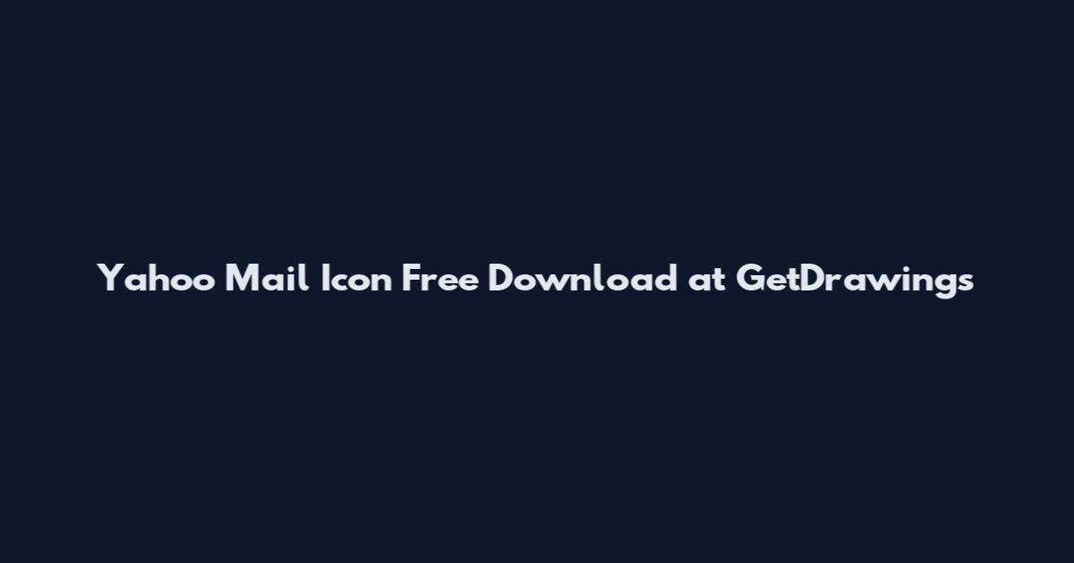 Yahoo Mail Icon Free Download at GetDrawings