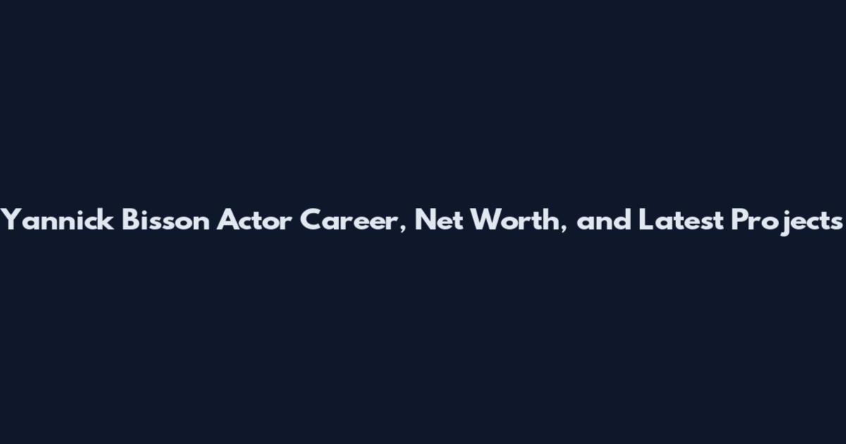 Yannick Bisson Actor Career, Net Worth, and Latest Projects