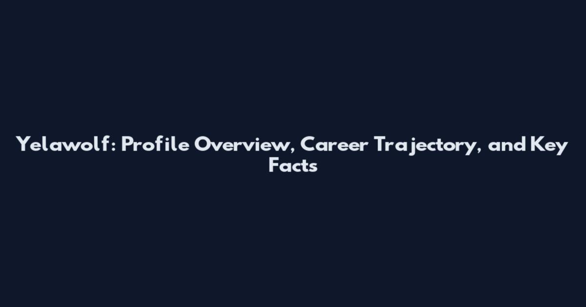 Yelawolf: Profile Overview, Career Trajectory, and Key Facts